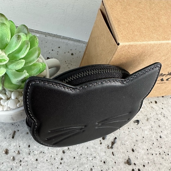NWT Coach Cat Coin Case - Picture 7 of 10